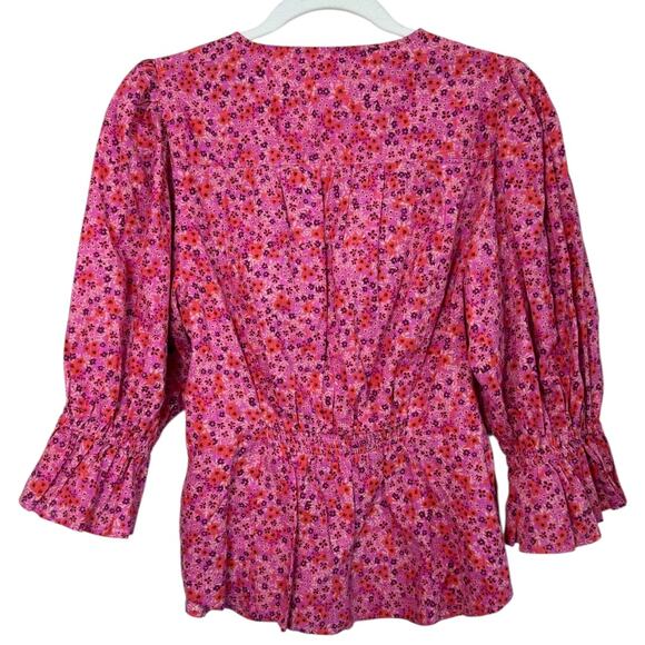 NWT Free People I Found You Print Blouse in Party Combo - Picture 4 of 15